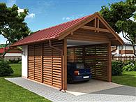 W1 Wiata garażowa jednostanowiskowa