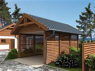 W2 Wiata garażowa jednostanowiskowa