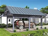 W3 Wiata garażowa jednostanowiskowa