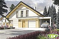 Nowinka II z garażem i wiatą [A1]