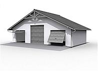 G7 szkielet drewniany budynek gospodarczy