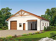 G51 szkielet drewniany, budynek garażowy