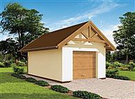 G10 szkielet drewniany, garaż jednostanowiskowy