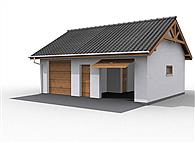 G11 szkielet drewniany budynek gospodarczy