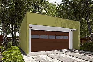 Projekt domu G297 - Budynek garażowy