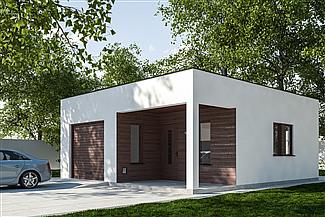Projekt domu G310 - Budynek garażowo - gospodarczy