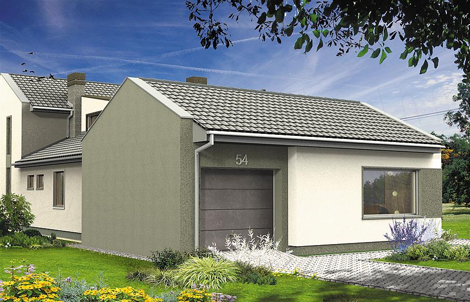 Projekt domu Chiron I 155,4 m2 koszt budowy EXTRADOM