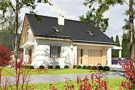 Nowinka III z garażem i wiatą [A1]