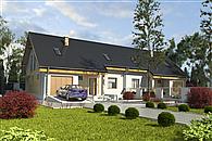 Alka II z garażem 1-st. bliźniak [A-BL2]