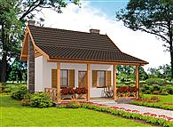 Bari dom letniskowy z poddaszem szkielet drewniany