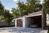 G333 - Budynek garażowy z wiatą