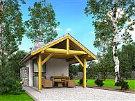 A3 - altana ogrodowa z grillem