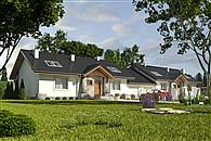 Derkacz z garażem 1-st. bliźniak [A-BL]