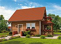 Orlean 2 dom letniskowy z poddaszem szkielet drewniany