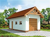 G203 szkielet drewniany budynek gospodarczy