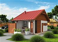 G326 szkielet drewniany budynek gospodarczy