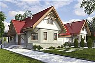 Lolek II z garażem 1-st. bliźniak [A-BL1]