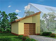 GP1 szkielet drewniany garaż dostawiany