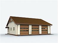 G164 szkielet drewniany budynek gospodarczy