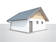 G330C szkielet drewniany, garaż dwustanowiskowy