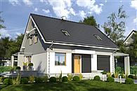 Monika z garażem i wiatą [A1]