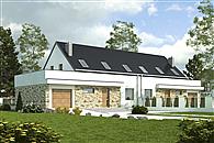 Sosn&oacute;wka z garażem 1-st. bliźniak [A-BL2]