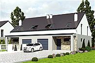 Mazurek z garażem 1-st. bliźniak [A-BL1]