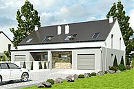 Mazurek z garażem 1-st. bliźniak [A-BL2]