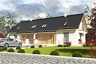 Nowinka VI z garażem 1-st. bliźniak [A-BL1]