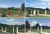 Zestaw ogrodzeń - murowana – ceramika