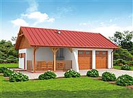 G314 szkielet drewniany budynek gospodarczy