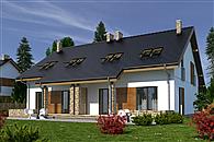 Norbert z garażem 1-st. bliźniak [A-BL1]