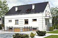 Grab z garażem 1-st. bliźniak [A-BL1]