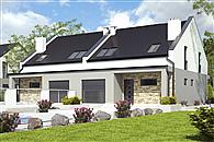 Mazurek III z garażem 1-st. bliźniak [A-BL1]