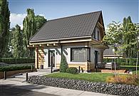 Orlean 7 projekt domu letniskowego z bali drewnianych