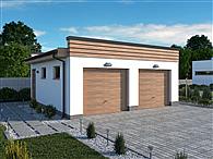 G344 budynek gospodarczy do postawienia w granicy narożnikowo