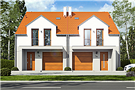 Jukka z garażem 1-st. bliźniak [A-BL]