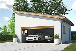 Projekt domu APG 2C garaż