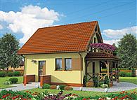 Orlean C dom mieszkalny, cał. szk. drew. ogrzewanie kominek z płaszczem wodnym