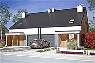 Głuszec III Mode z garażem 1-st. bliźniak [A-BL]