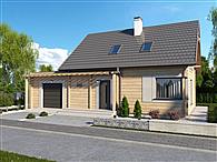 Sevilla 3A bale drewniane z pojedynczym garażem