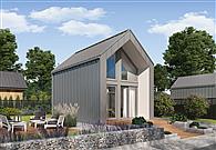 Moca C szkielet drewniany dom całoroczny, mieszkalny z pompą ciepła i podłogówką