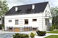 Grab z garażem 1-st. bliźniak [A1-ZBL1]