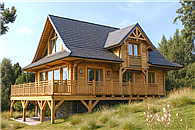 A-150 Dom jodłowa z bali