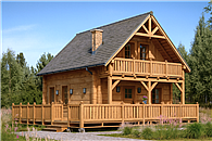 L-95 Dom solna z bali