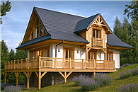 A-150 Dom jodłowa szkieletowy