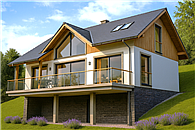 A-151 Dom świerkowa szkieletowy