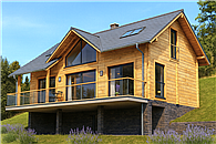 A-151 Dom świerkowa z bali