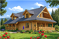 A-124 Dom grabowa z bali